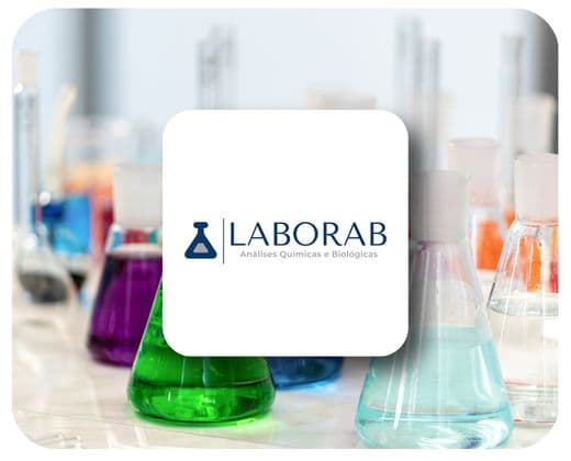 Logo LABORAB Análises Químicas e Biológicas